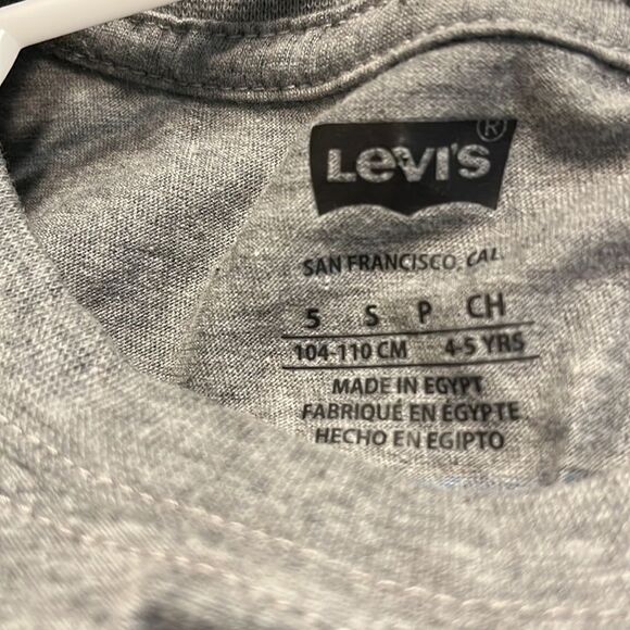 NWT Levi Gray Long Sleeved T-shirt, Size Youth Small - Picture 5 of 7